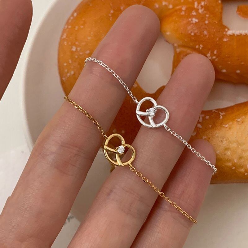 925sliver zirconia bracelet /925シルバー ジルコニアプレッツェル