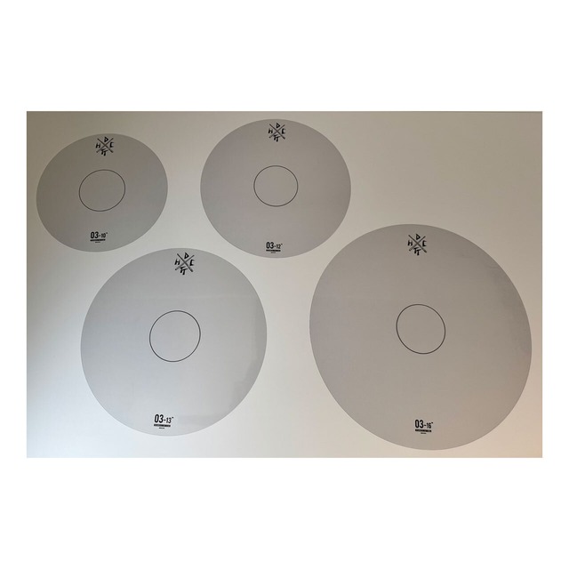 【新古品：数量限定】EFFECT SHEET Tom set 0.3mm  (10,12,13,16インチ)【DRUMMERS TOP TEAM】
