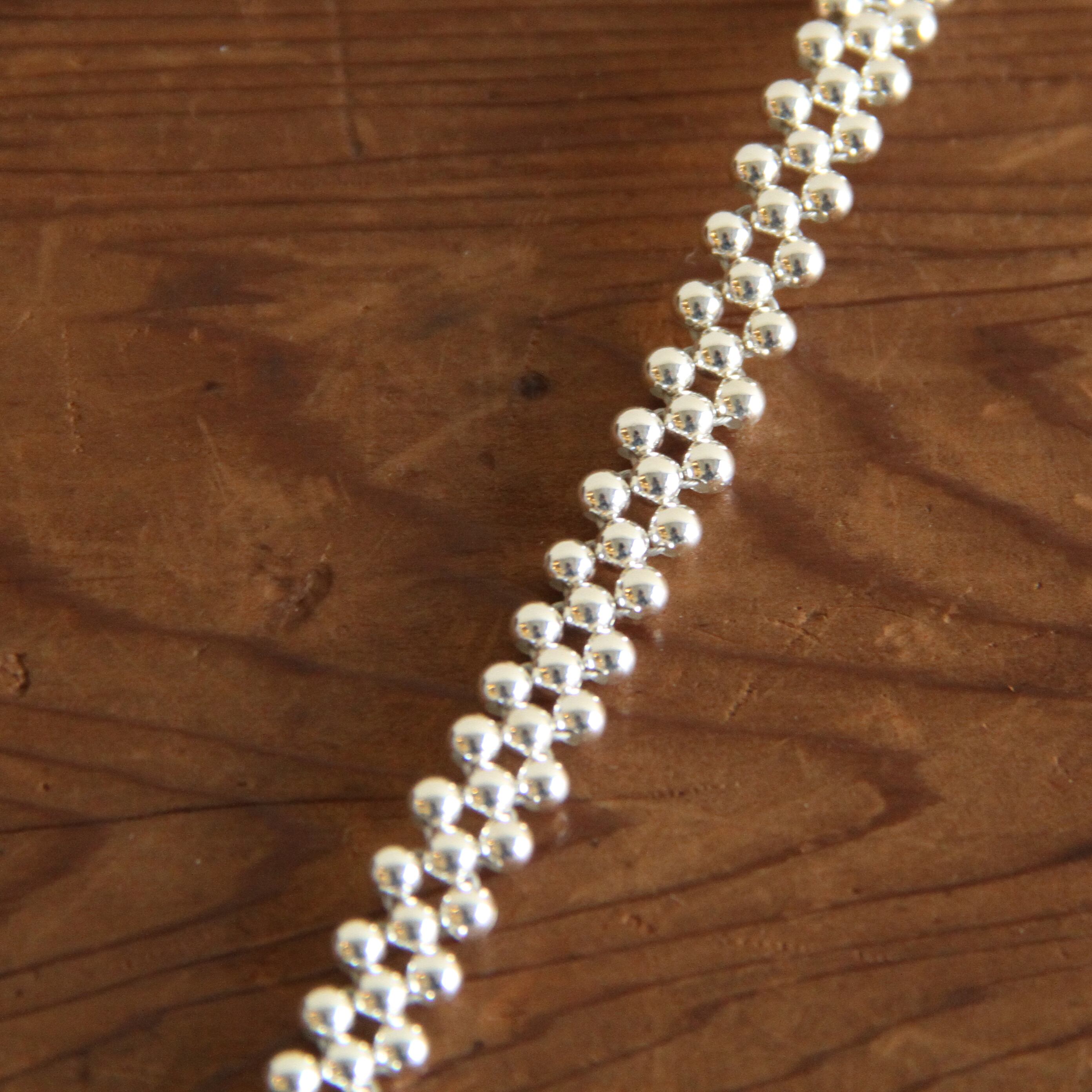 ERICKA NICOLAS BEGAY【 mens 】 navajo pearl brace (shiny) 20cm