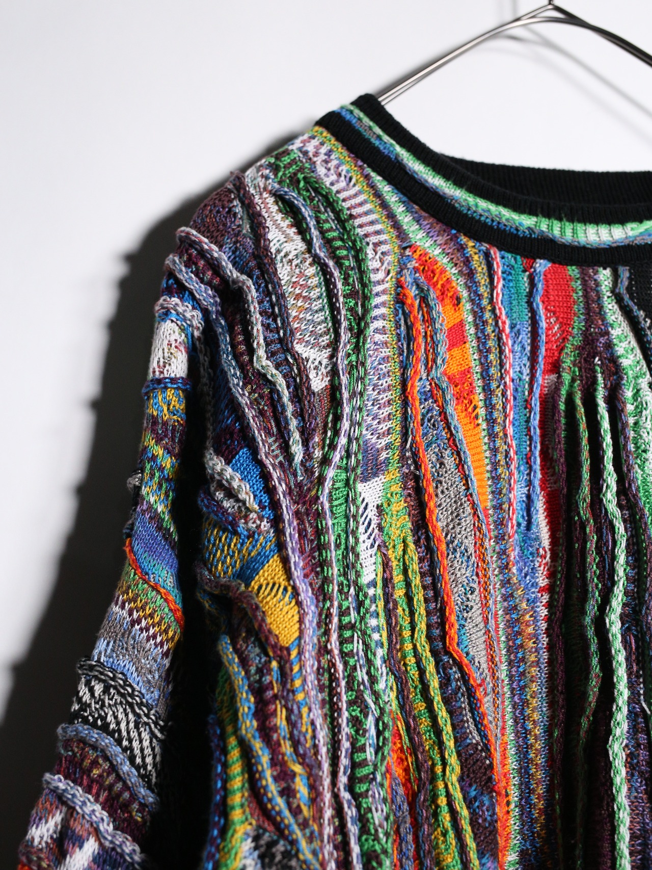 "3D" psychedelic coloring over silhouette special cotton knit - 7