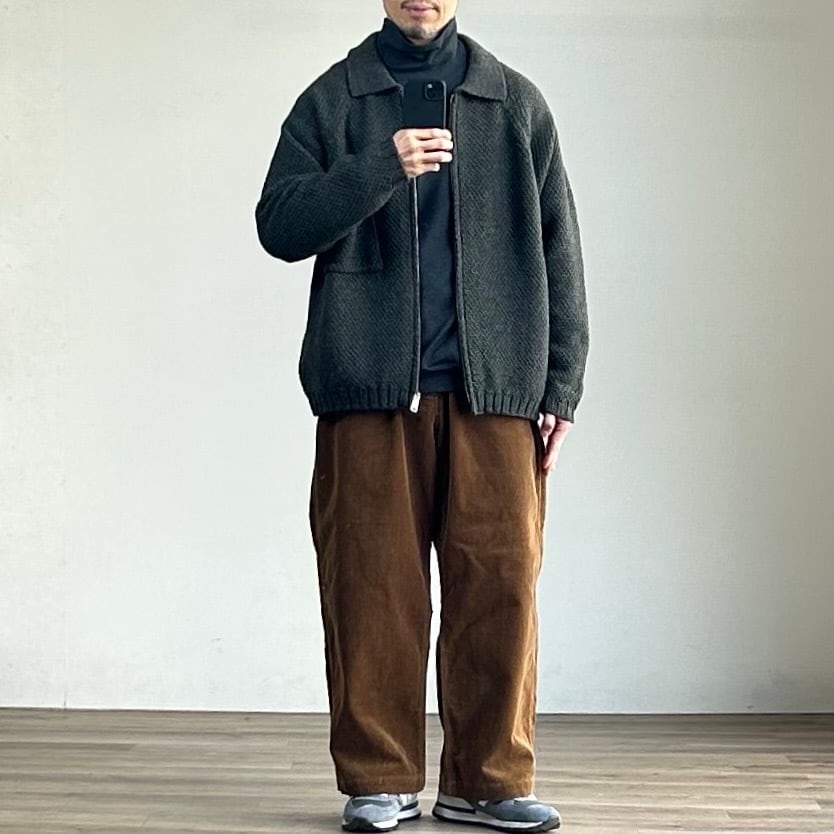 25AW》【STILL BY HAND】5G KNITTED BLOUSON スティルバイハンド