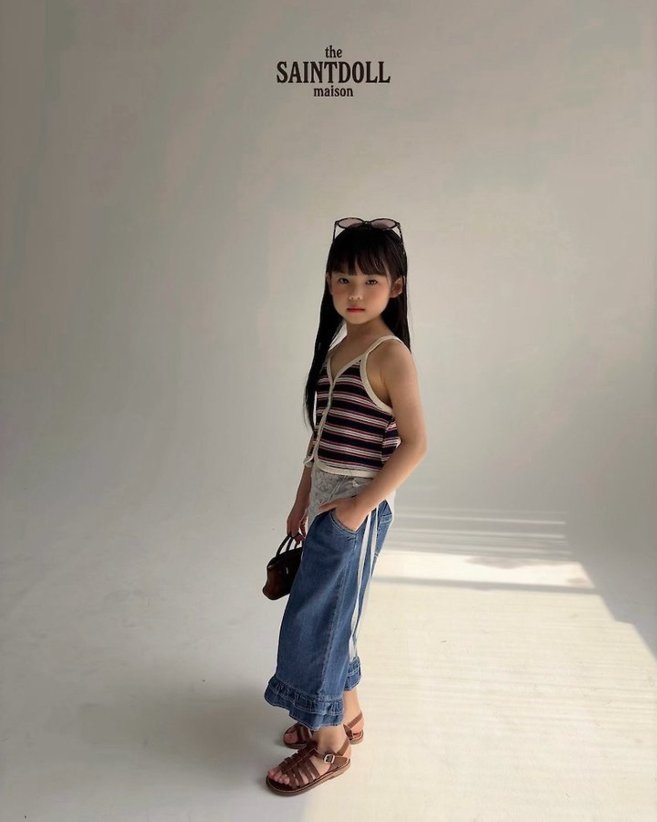 [SAINTDOLL] Petit Frill Denim Pants / [세인트돌] 쁘띠프릴데님팬츠