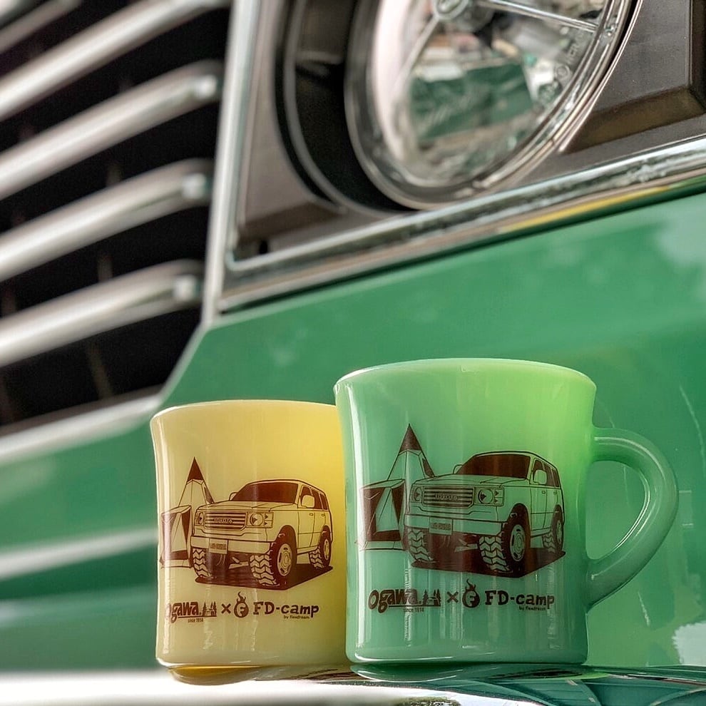 Olde Milk Glass】ランクル ogawa×FD-campマグカップ ジェード | FD