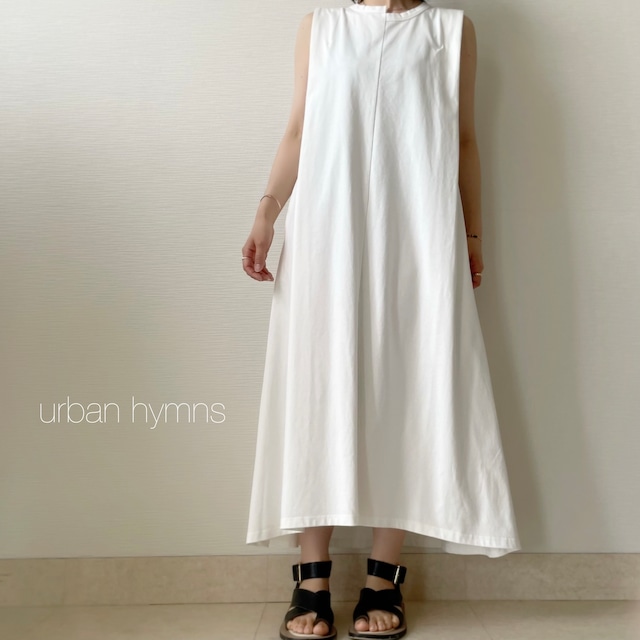 【urban hymns】バイオ天竺ショルダータックマキシワンピース(45-0374)