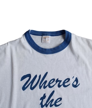 VINTAGE 80-90s RINGER T-SHIRT -WHERE IS BEEF-