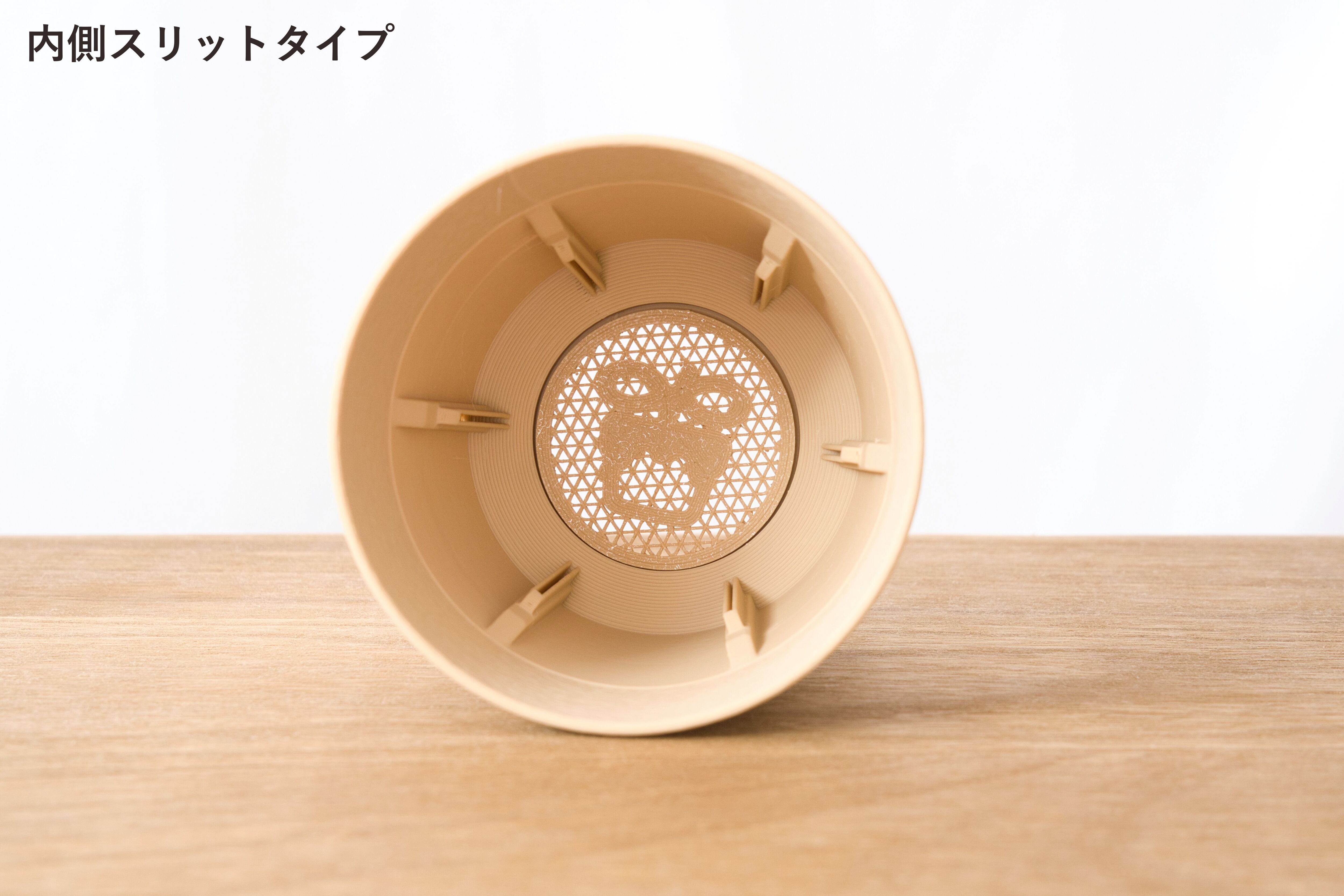 どっしり鉢(3号サイズ)｜ベージュ | みどりのグリーンSHOP