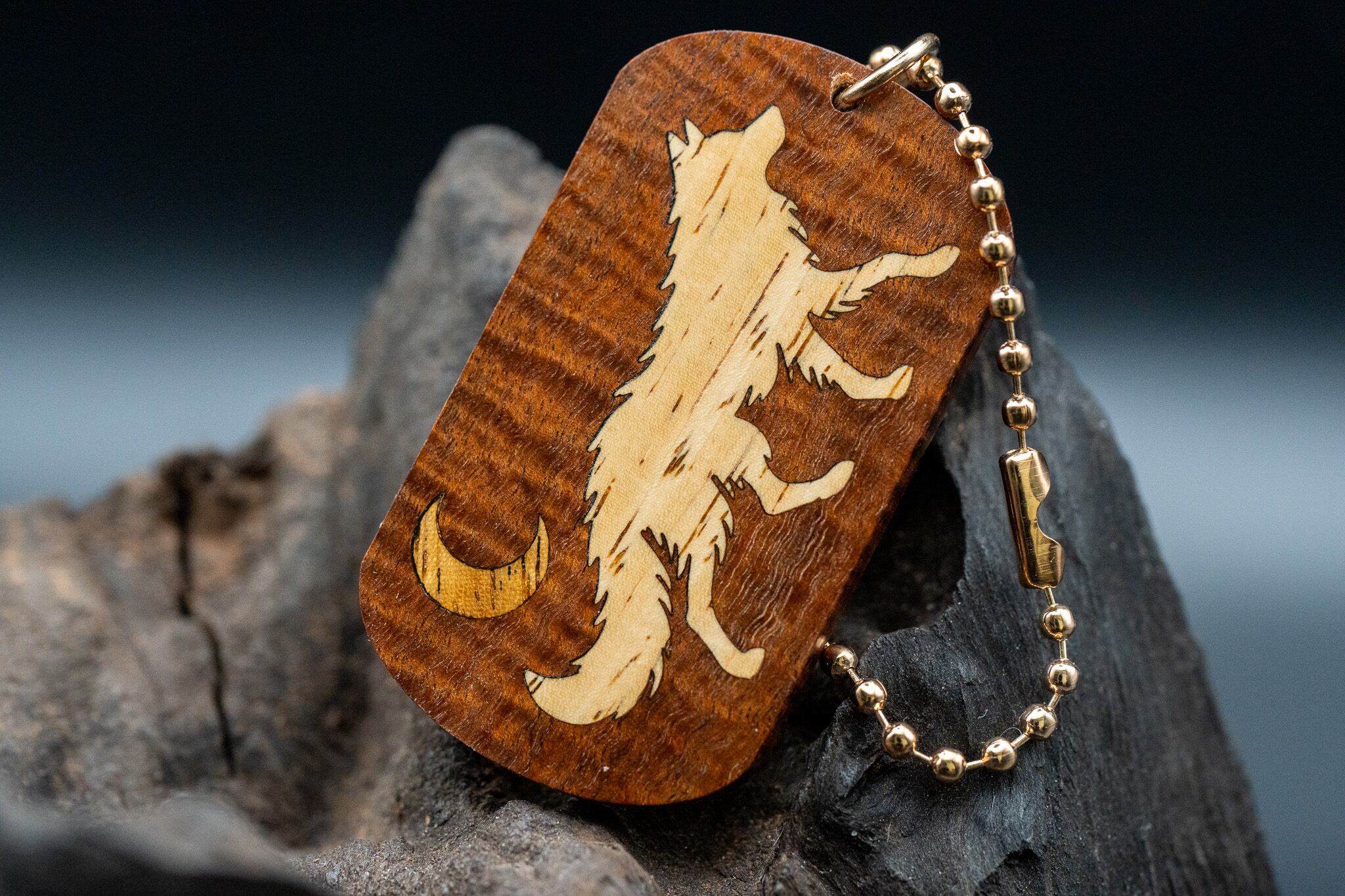 【荒野の秘宝】リングギジー ドッグタグ 象嵌 闊歩