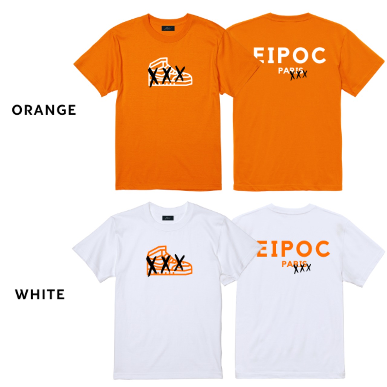 EIPOC PARIS「"NK" Sneaker S/S T-Shirts Orange/White」 - 9