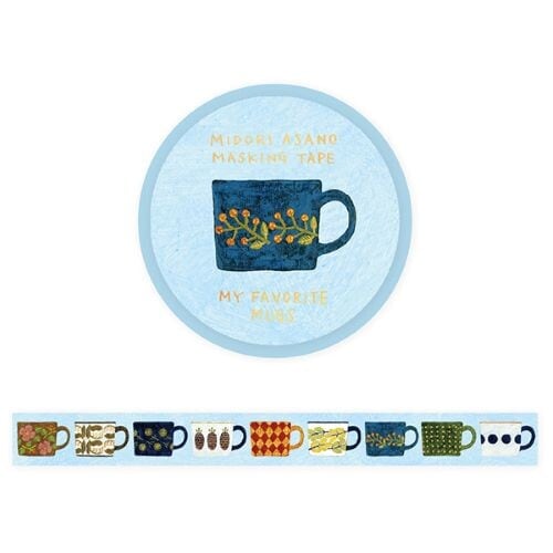表現社×浅野みどり 箔押 MY FAVORITE MUGS cozyca products 20mmマステ HY04