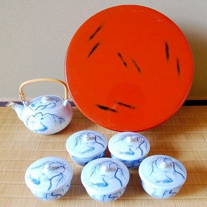 有田焼・華山・お茶セット・No.170526-13・梱包サイズ80