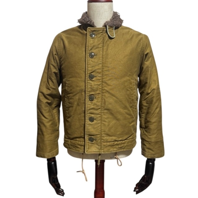 定価5.5万 タグ付 AT-DIRTY“ATD WARM DECK JACKET”V.KAHAKI ストーン 