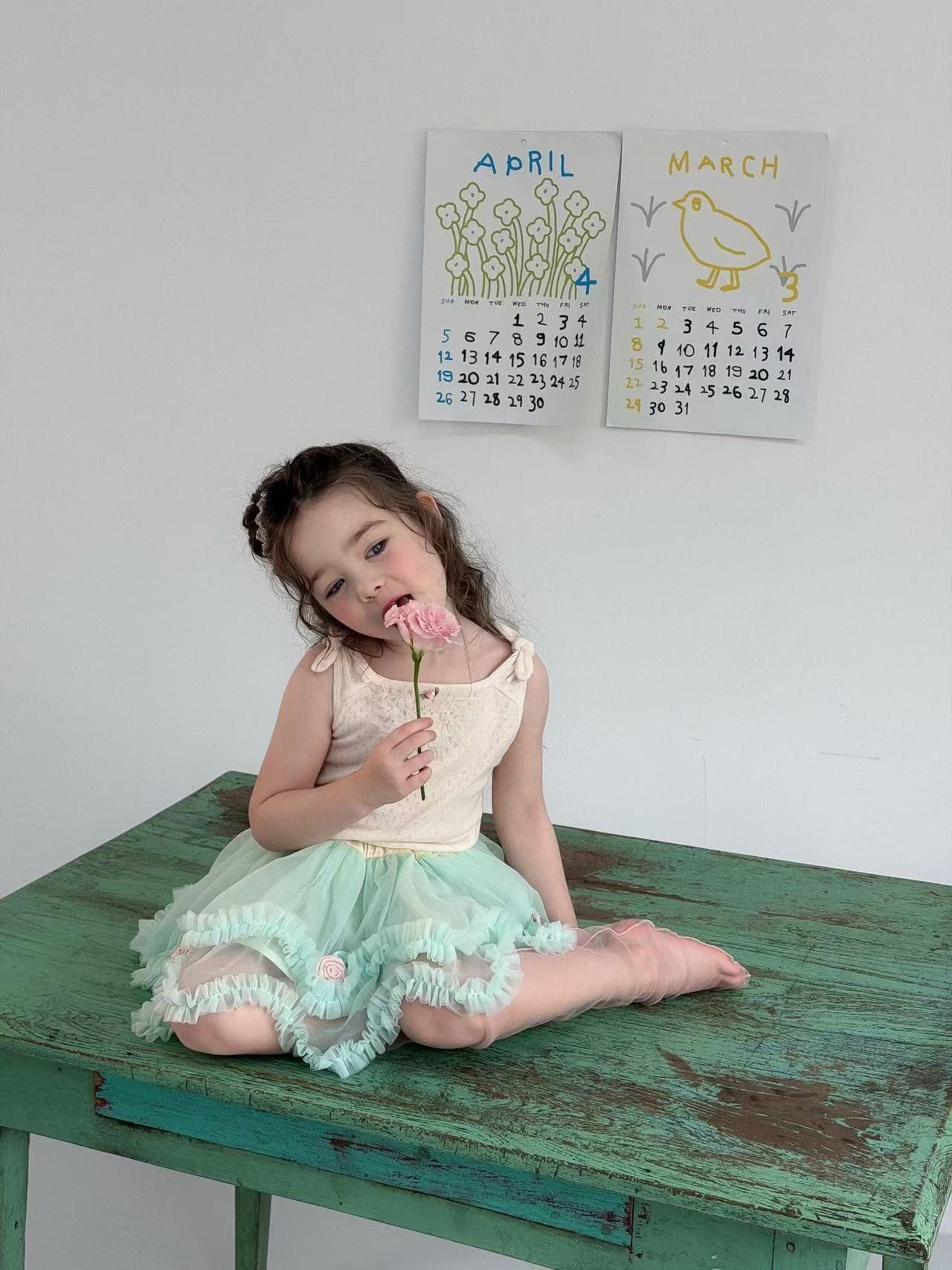 [aiai] Princess Rose Sasha Skirt / [아이아이] 로즈샤샤공주스커트