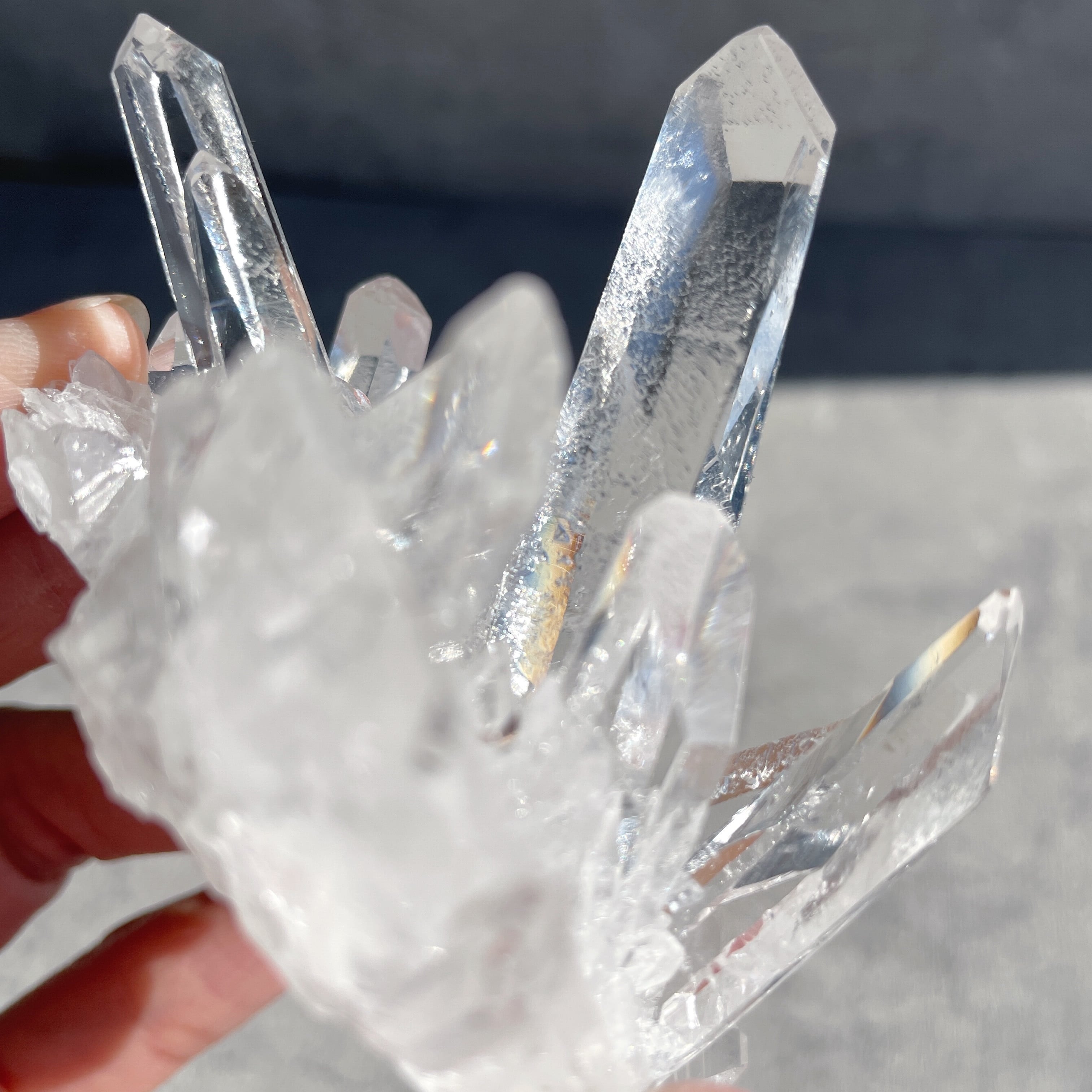 【 美品 高品質 】 水晶 クラスター スターブラリー ビジョンクオーツ ゼコ産水晶 クリアクォーツクラスター79◇スターブラリークォーツ