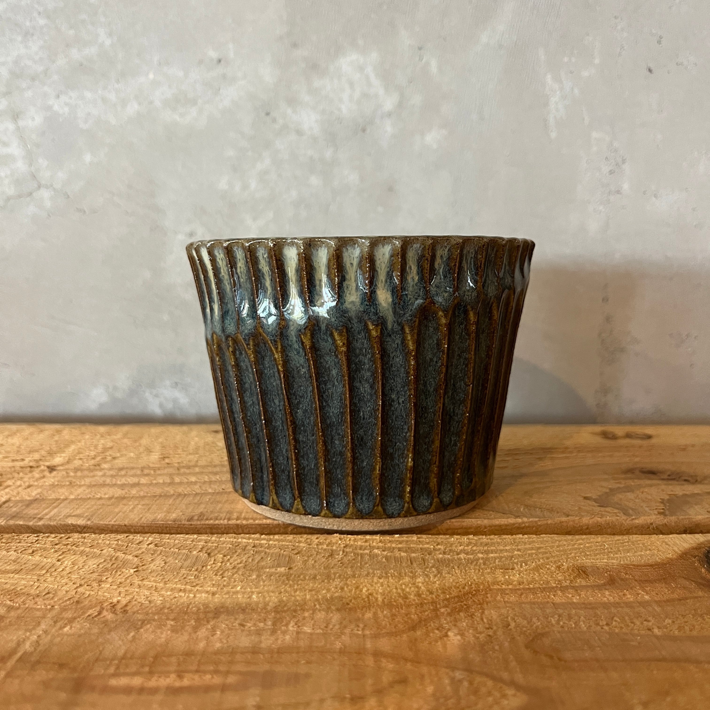 小代本谷ちひろ窯 フリーカップ 青小代