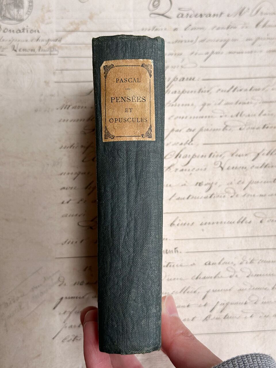古書 思想論文の本 PENSÉES | Brocante de La Cocotte （フランス