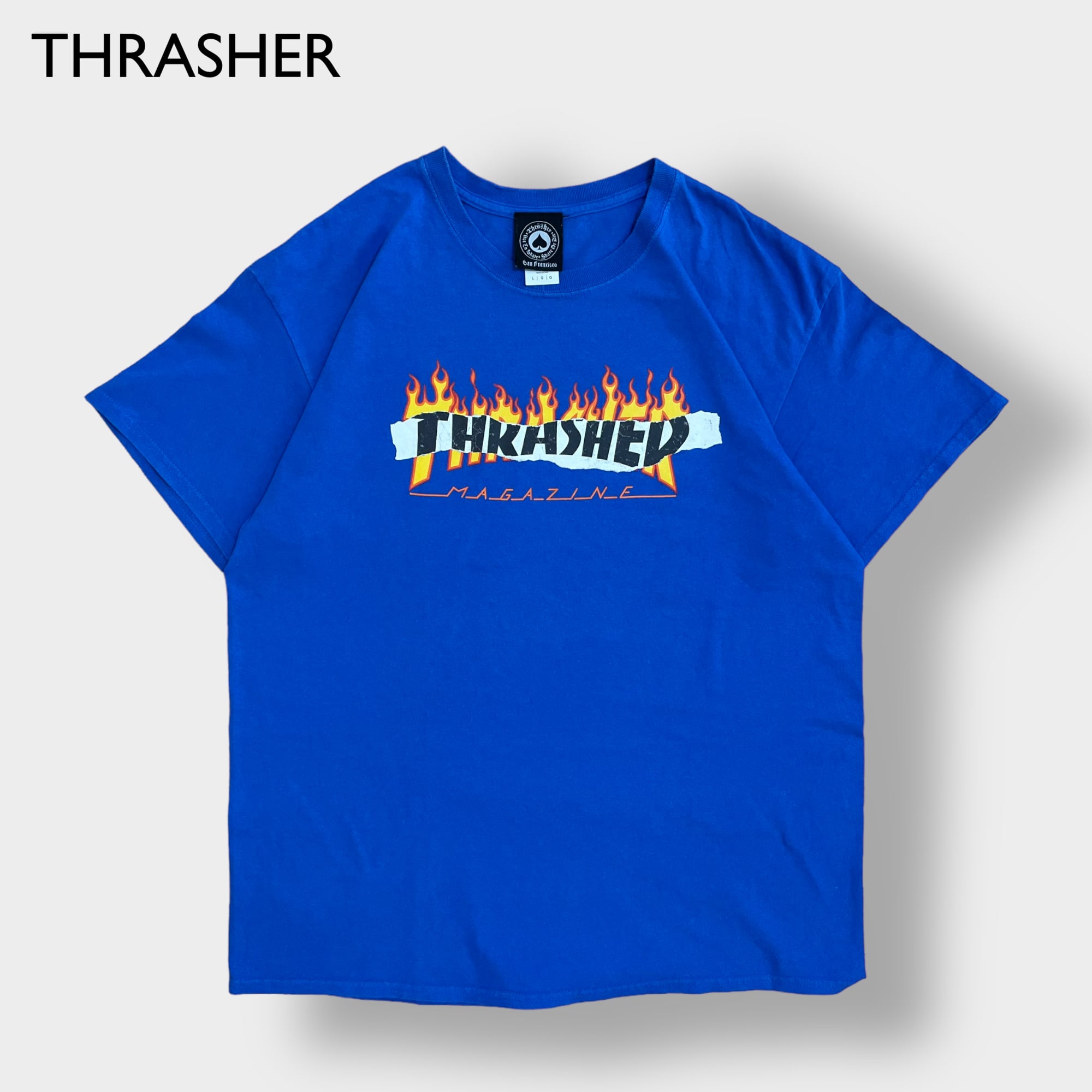 90s THRASHER フレイムロゴ スウェット hanes