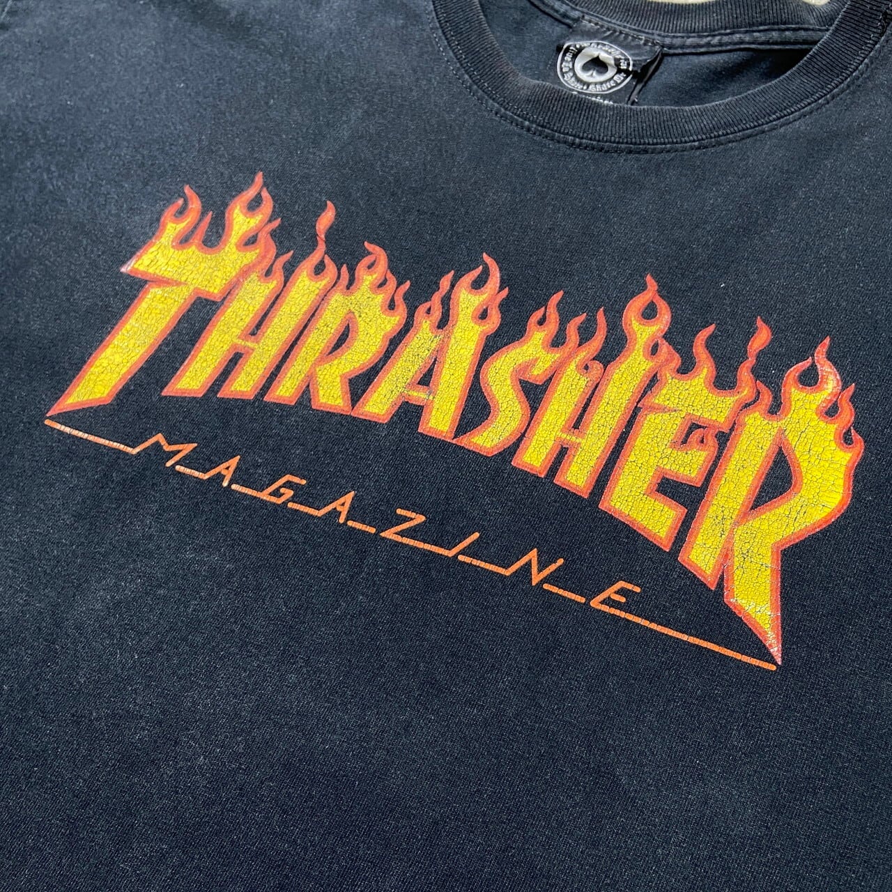 売り出し大特価 90s old THRASHER フレイム Tシャツ L ブラック