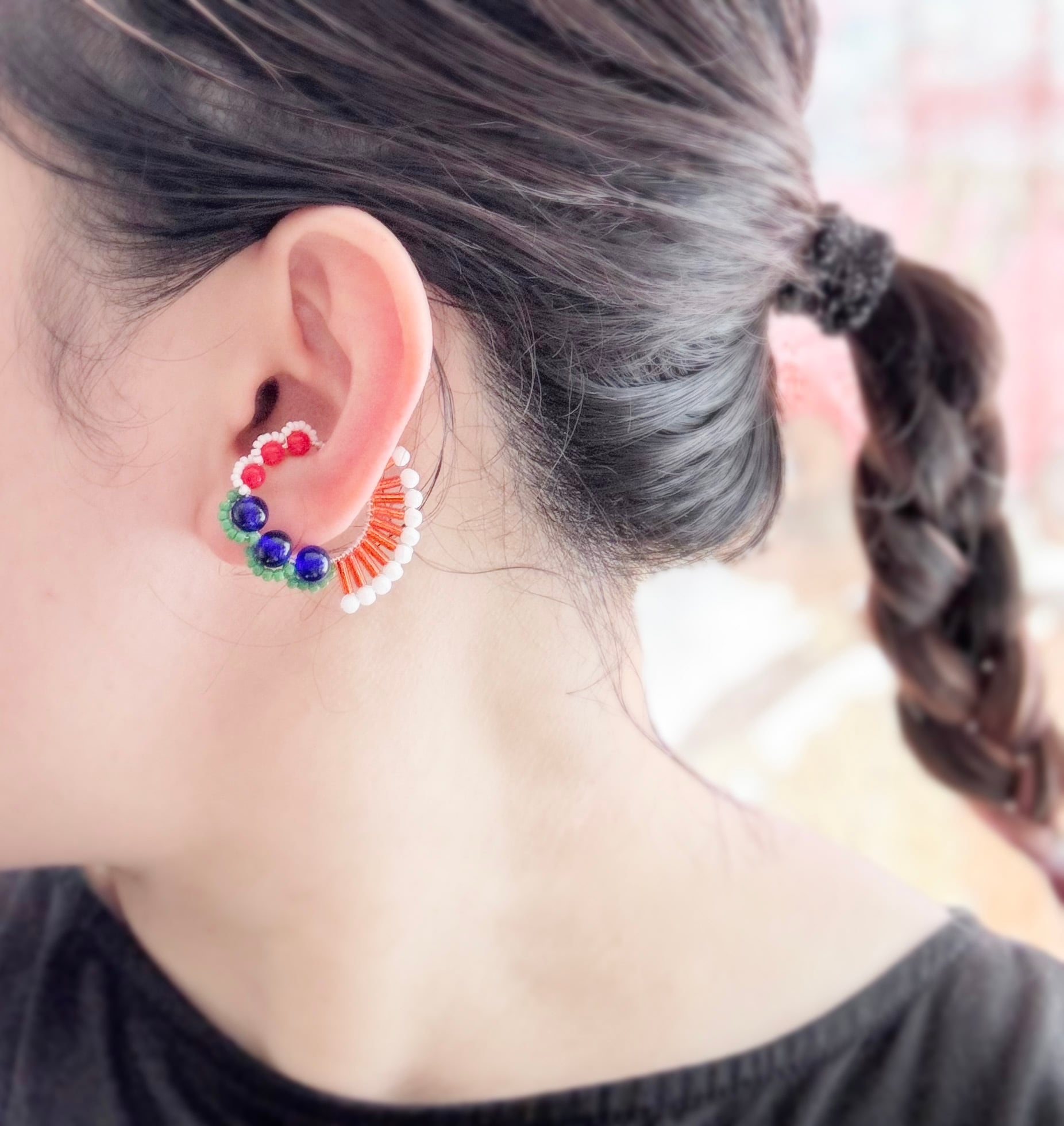 ＜Rollo～イロヅクビジュー～＞イヤーカフ『 ハミングバード/hummingbird 』<28>