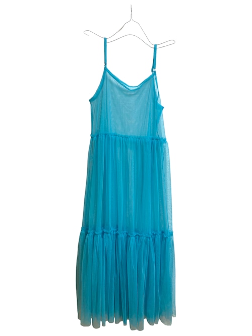 【solmu】tulle onepiece（light blue）120cm ver