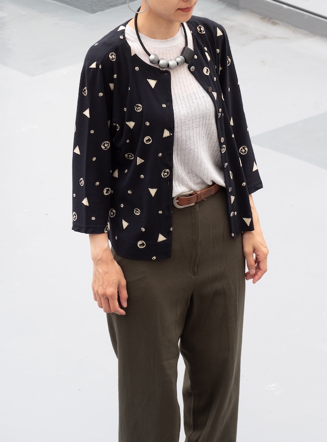 "Monégal" used Crew-neck cardigan
