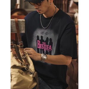 Graphic shadow print t-shirt 1376