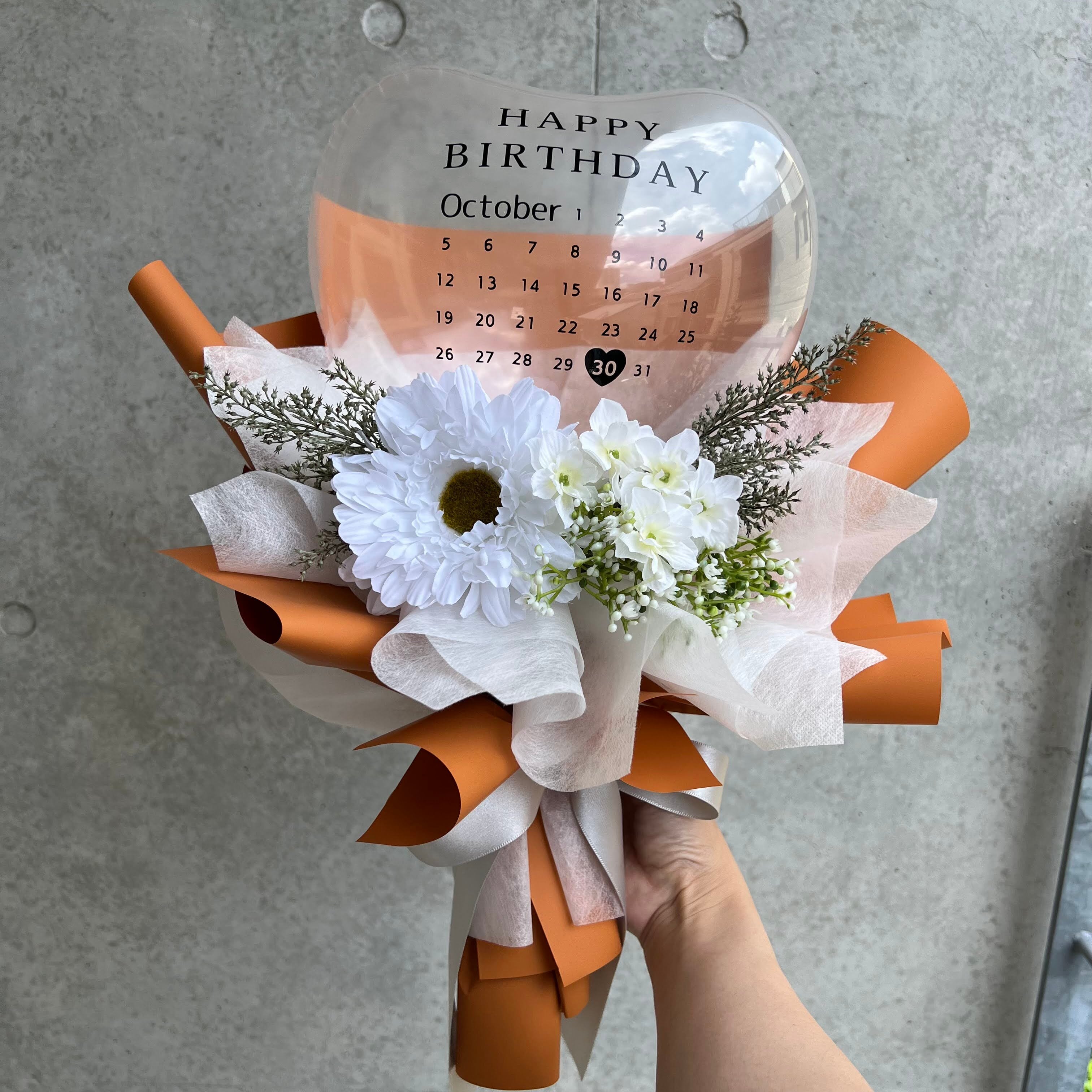 11色のカレンダー花束バルーンブーケ | COCOストア