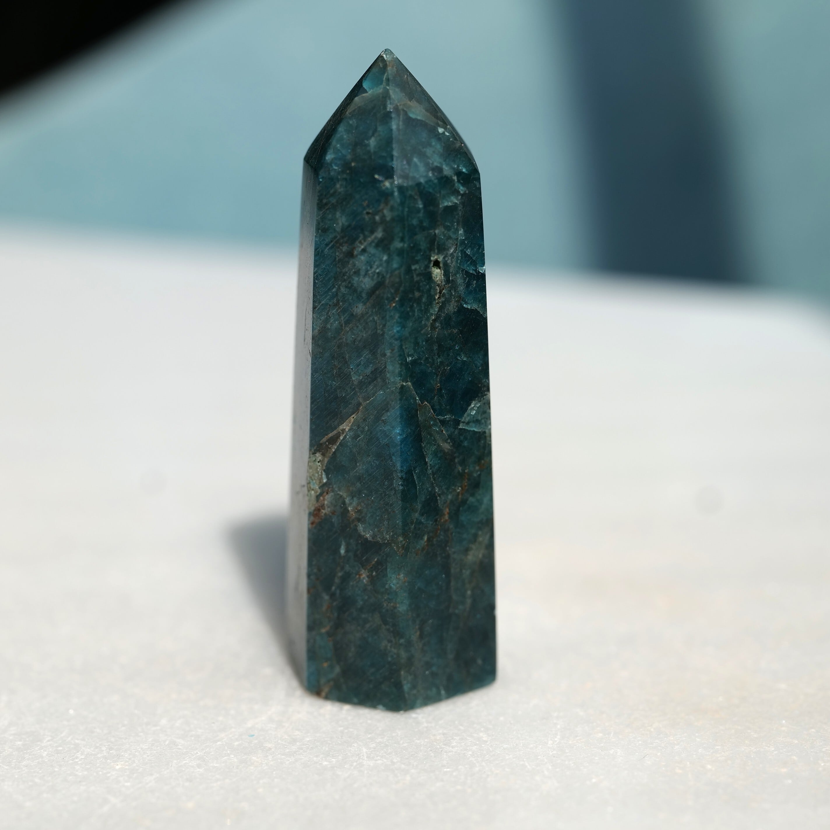 【魂の声を言葉にする石☆コミュニケーションのサポーター】ブルーアパタイト ポイントT1_15