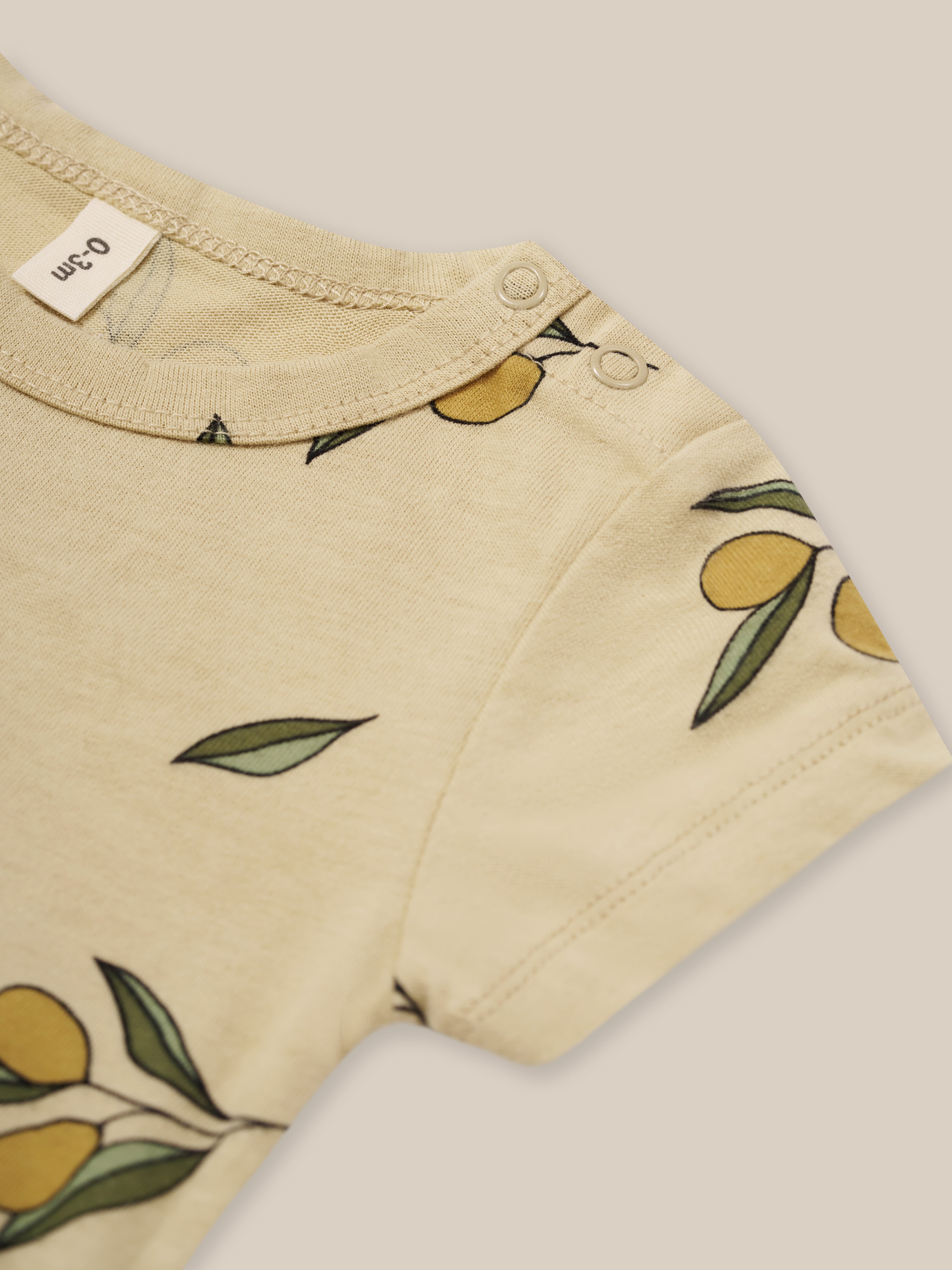 organic zoo】Olive Garden Short Sleeve Bodysuit | RIRIBELL