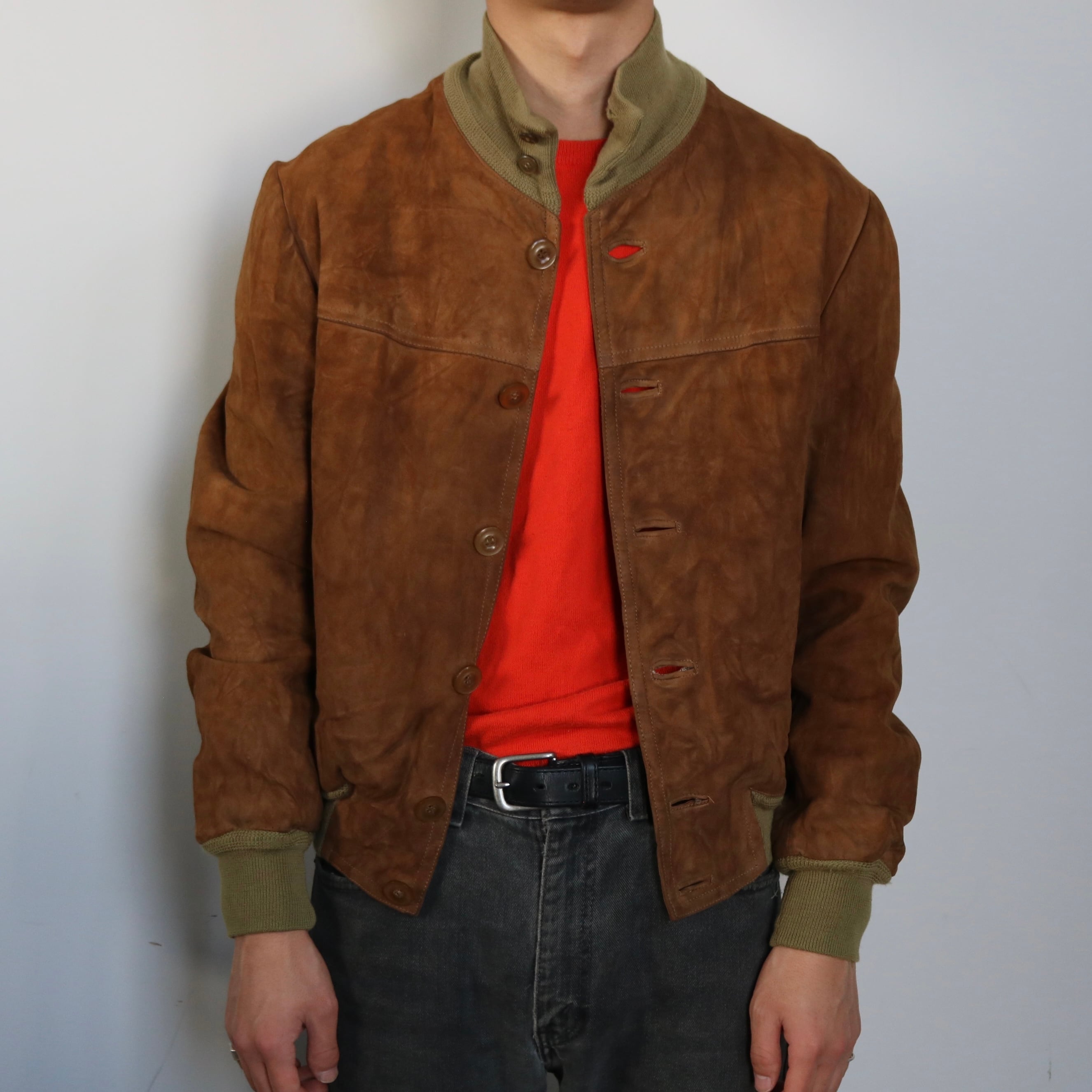 80's Leather Jacket -/-80年代 レザージャケット- made in Italy