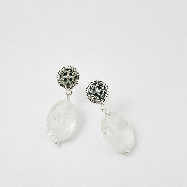 【ラスト1点】lagoon original ヒマラヤ水晶 スタッド ピアス