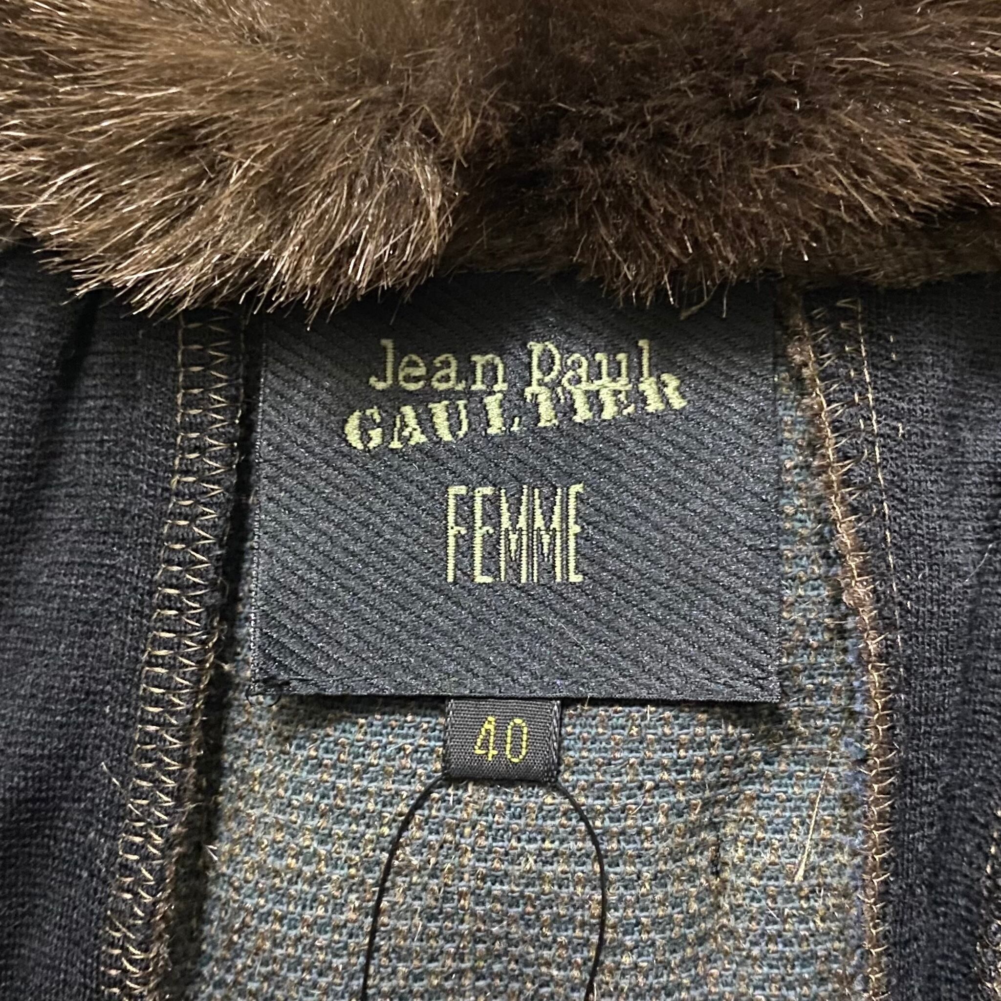 JEAN PAUL GAULTIER FEMME fake fur coat | NOIR ONLINE