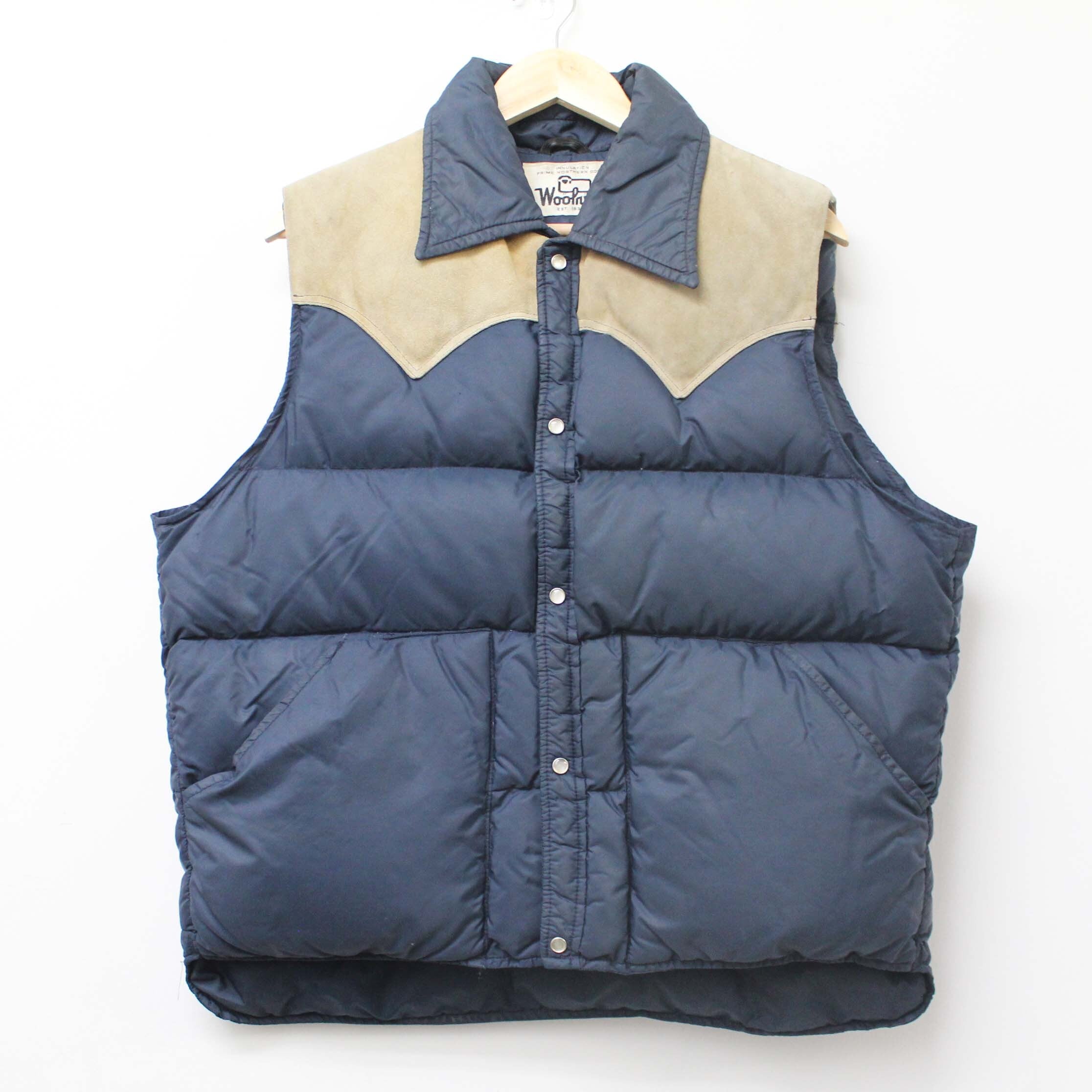 〔vintage〕Wool rich mix down vest