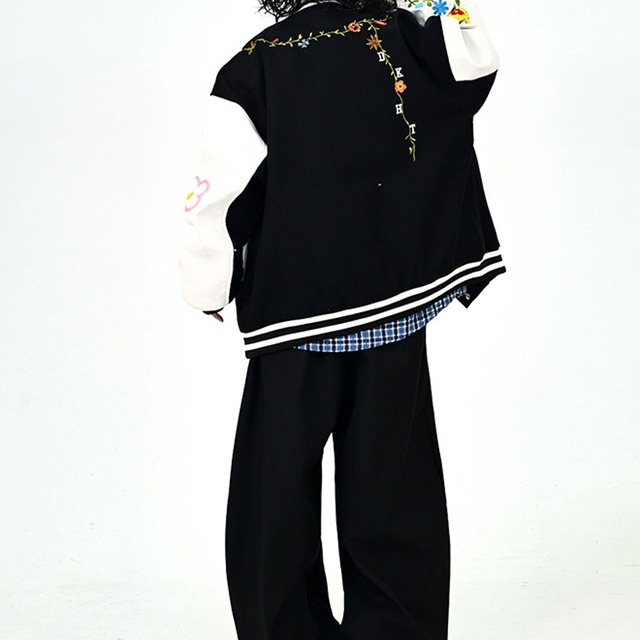 フラワーラインスタジアムジャンパー 2col R01046