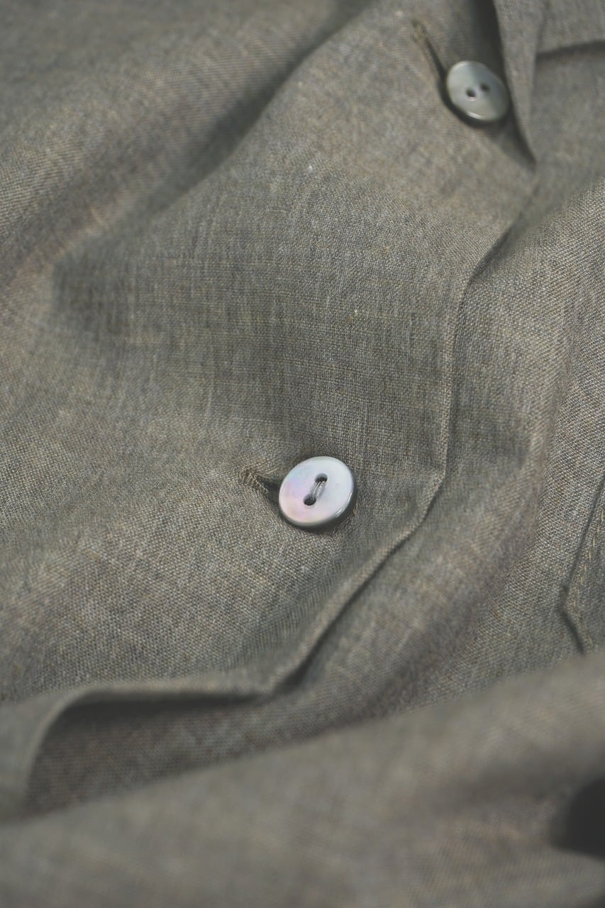 OG Co. Li. Chambray Open Collar Shirt