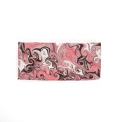 ❤︎リバーシブル半巾帯 　ハート墨流し [ hot chocolate ]マーブル