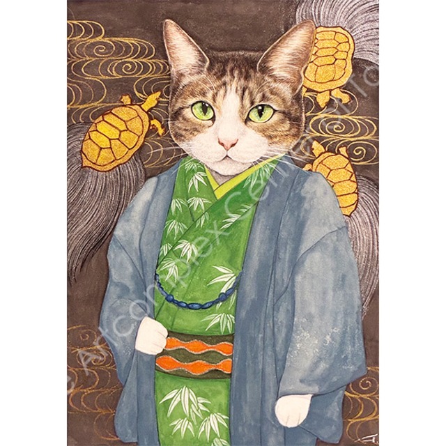 箕輪千絵子「粋な猫」