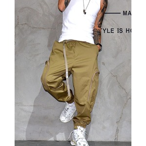 Side pocket design pants C4263