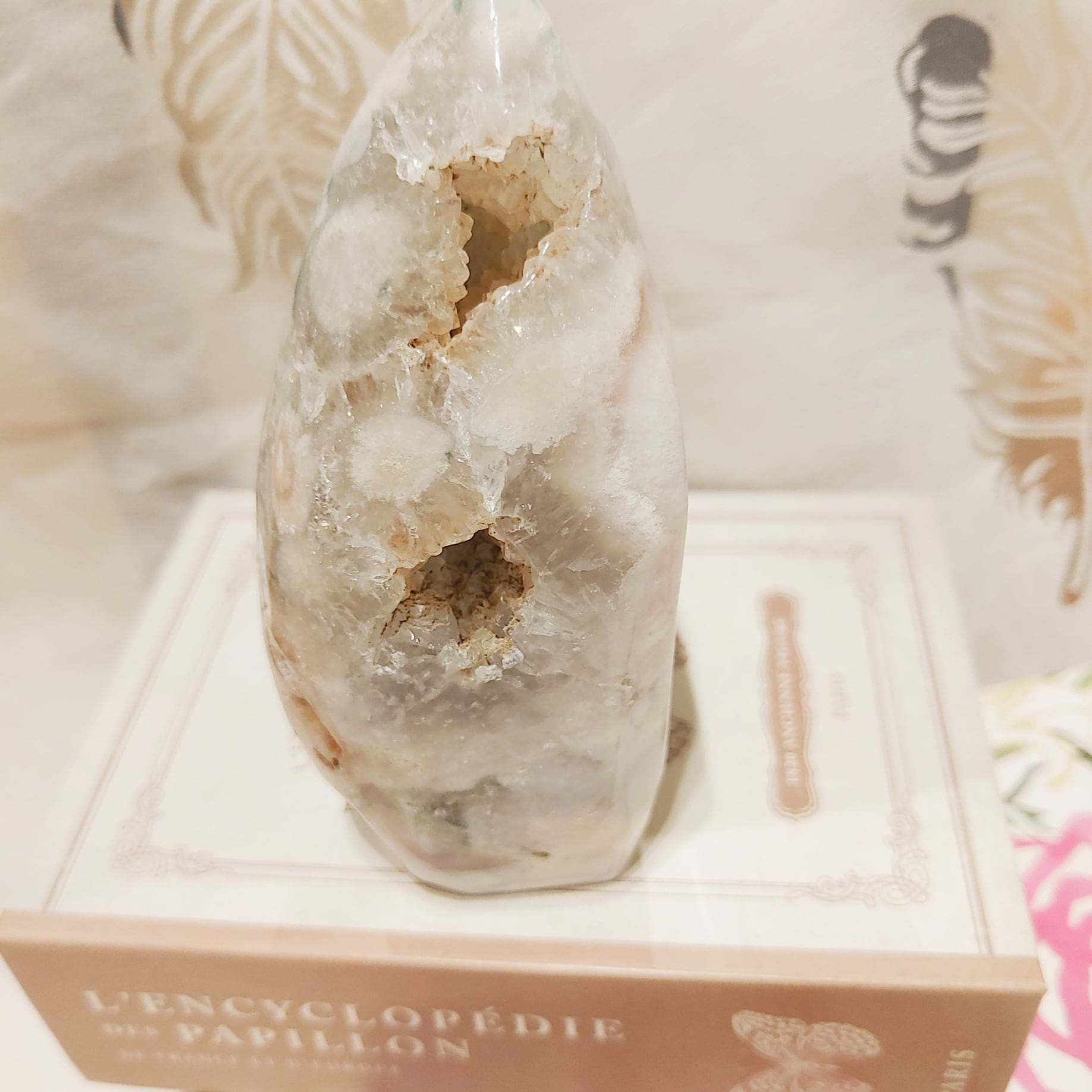 ピンクアメジスト&フラワーアゲートフリーフォーム | Happy♡haru