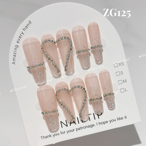 ZG125　ネイルチップ　サイズXS/S/M/L  Lサイズあり