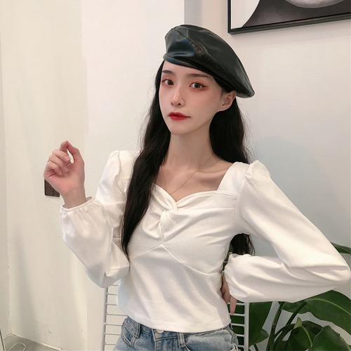✞ 長袖スリーブスリムフィットショートTシャツ トップス 大人女子☆ ロング スクウェア ✞ゴスロリ SM ミリ 甘ロリ クラロリ 和ロリ エレガント 黒ロリ 姫ロリ 華ロリ BB-BB38407024296