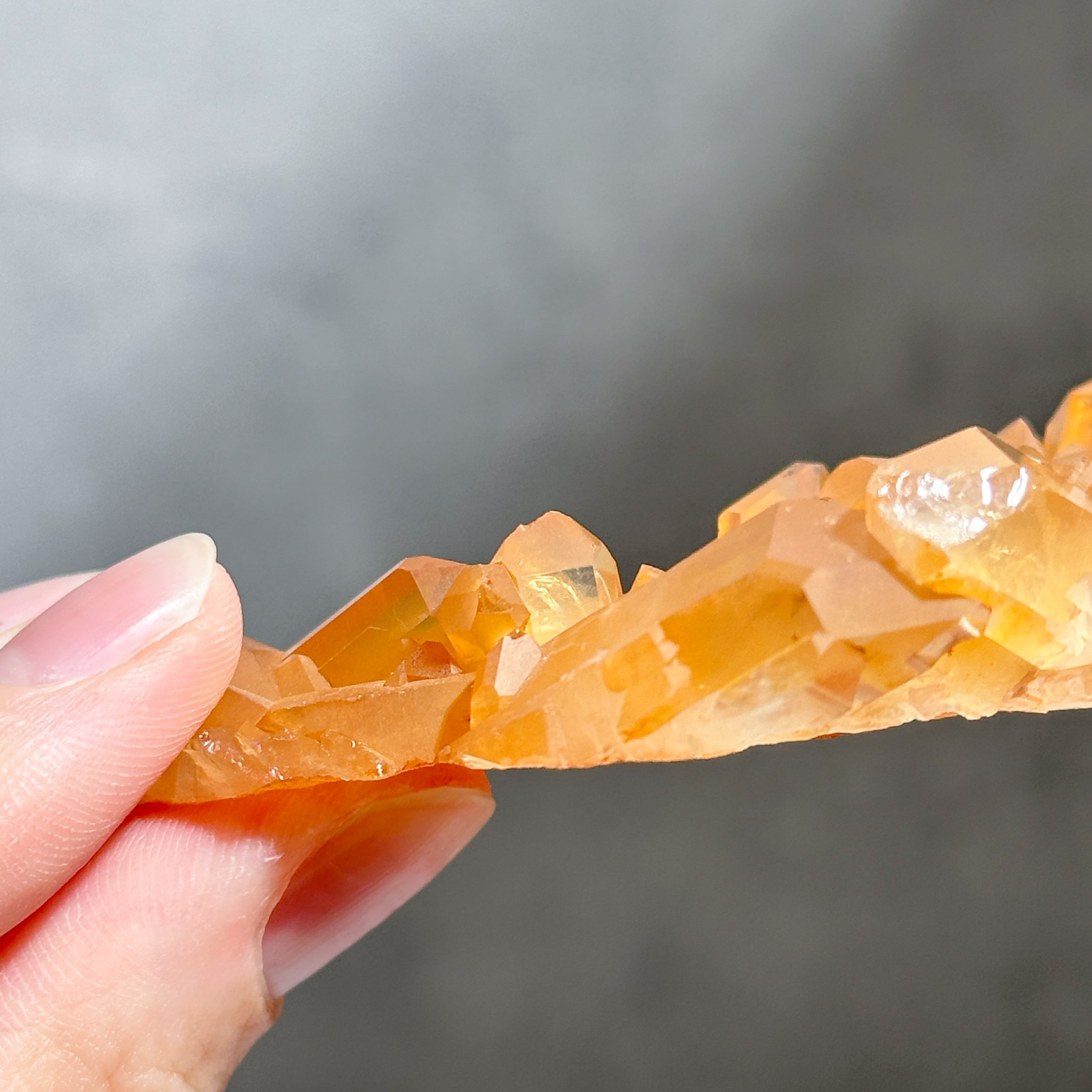 タンジェリンクォーツ クラスター55◇ Tangerine Quartz ◇ 天然石