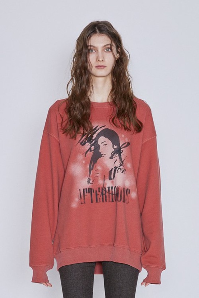 [AFTERHOURS] WITH YOUR AFTERHOURS SWEATSHIRT (DUSTY RED)