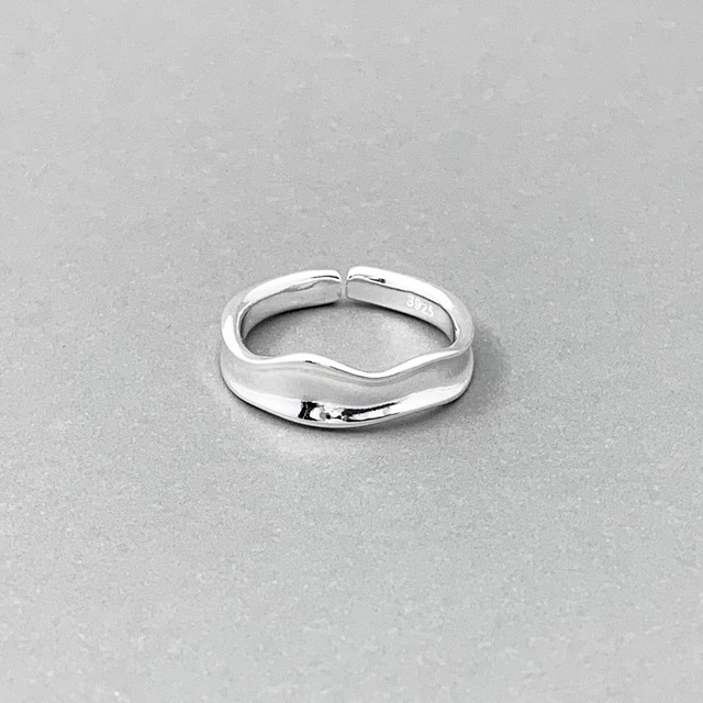 curve wave ring #028