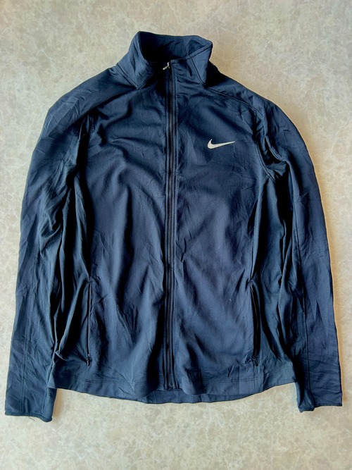 Nike DRI-FIT ブラック ジップパーカー