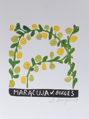 J.BORGES ジョタ・ボルジェス 木版画S　【MARACUJA】