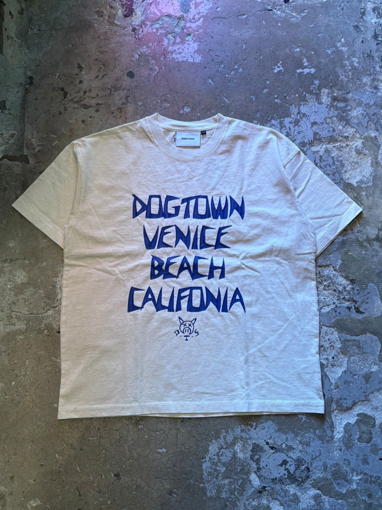 DOG TOWN / Pigmented letter print T-shirt / Tシャツ / DT-C-023 - 1