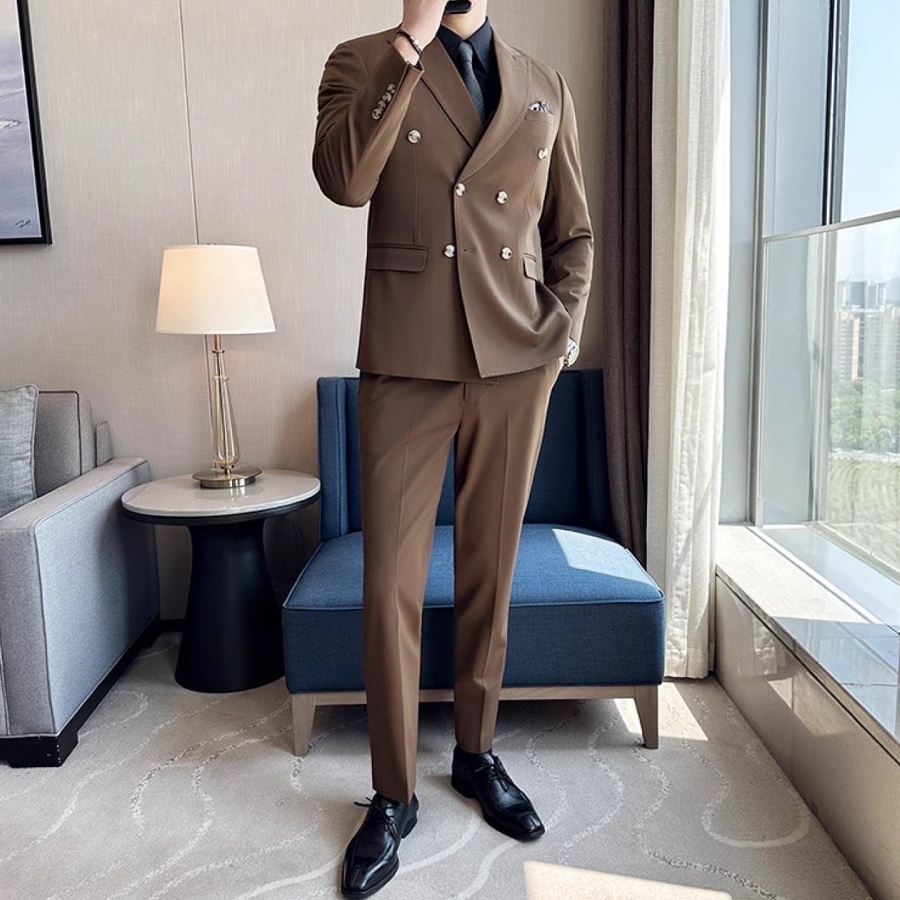 高級感漂うビジネスカジュアルフォーマルスーツ　SU027