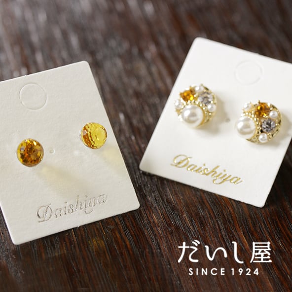名入れ箔押し】 オリジナル台紙 S ピアス用 100枚 30×35mm SD01