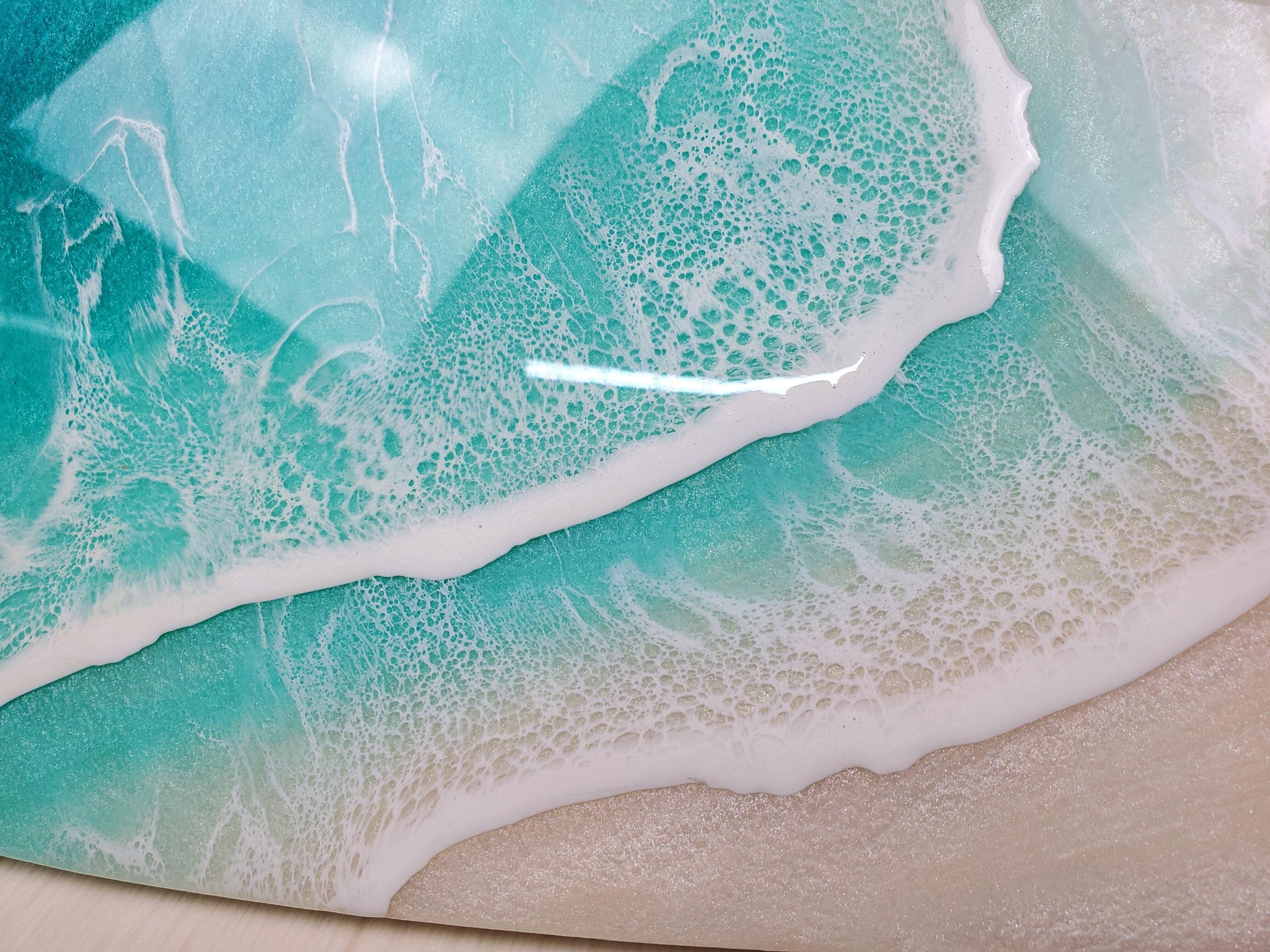 90.オーシャンレジンアート サーフボード型(小) | Leaf Edgez