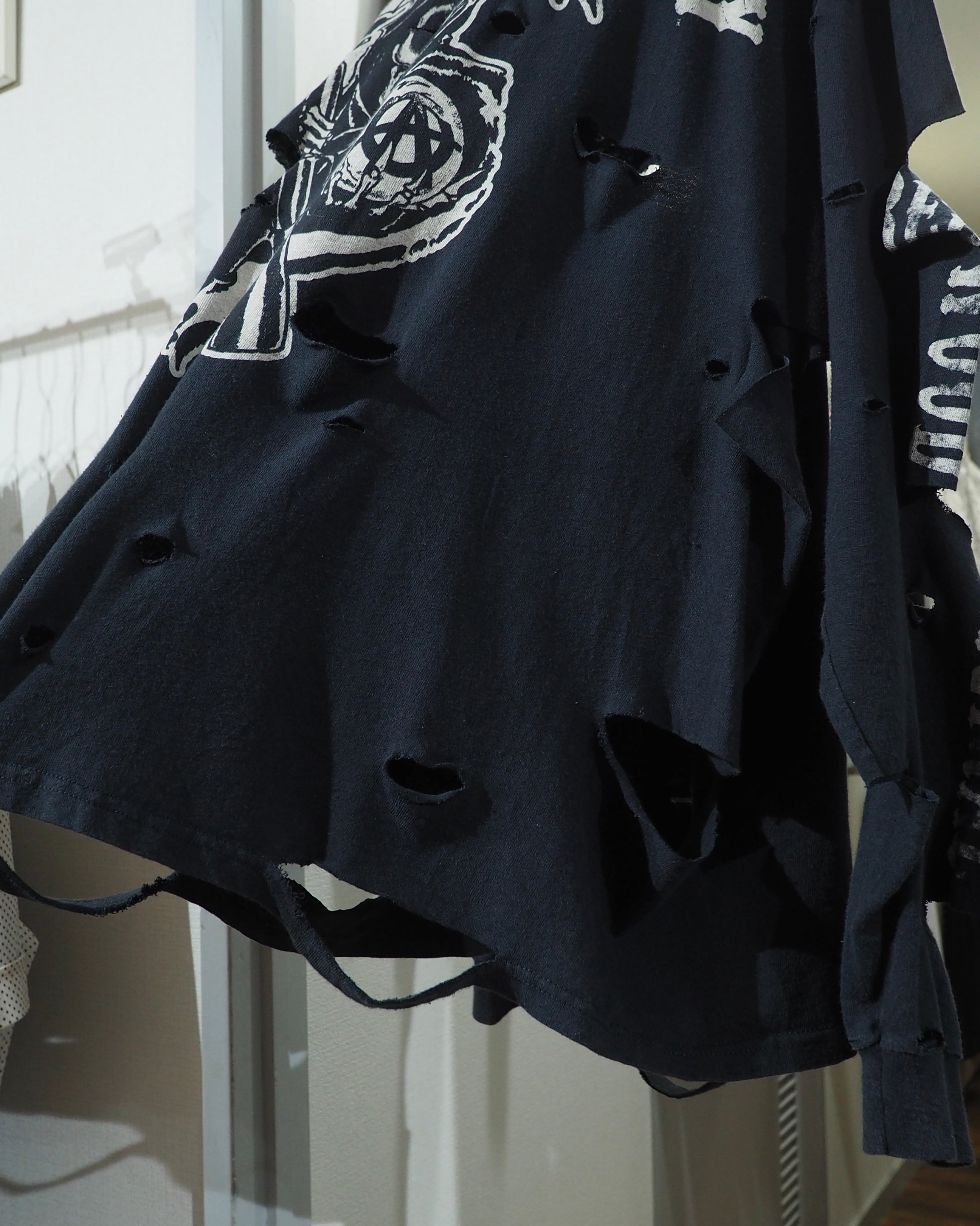 ” 循環 ” ” 死神 - Grim reaper ” Boro Circulation Re:make long sleeve Tee